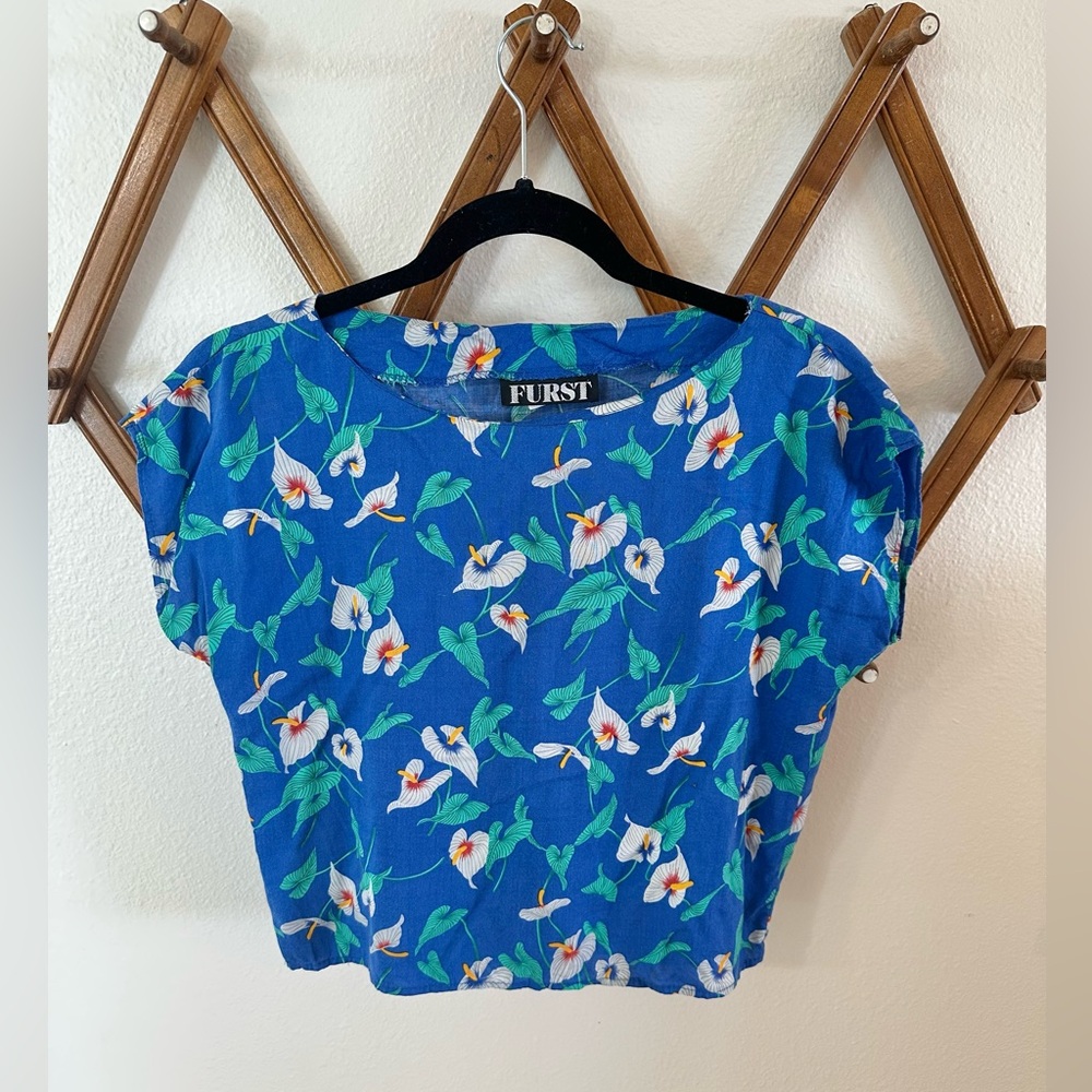 Vintage Hawaiian Crop Top
